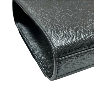 Kate Clutch Grained Leather Black GHW