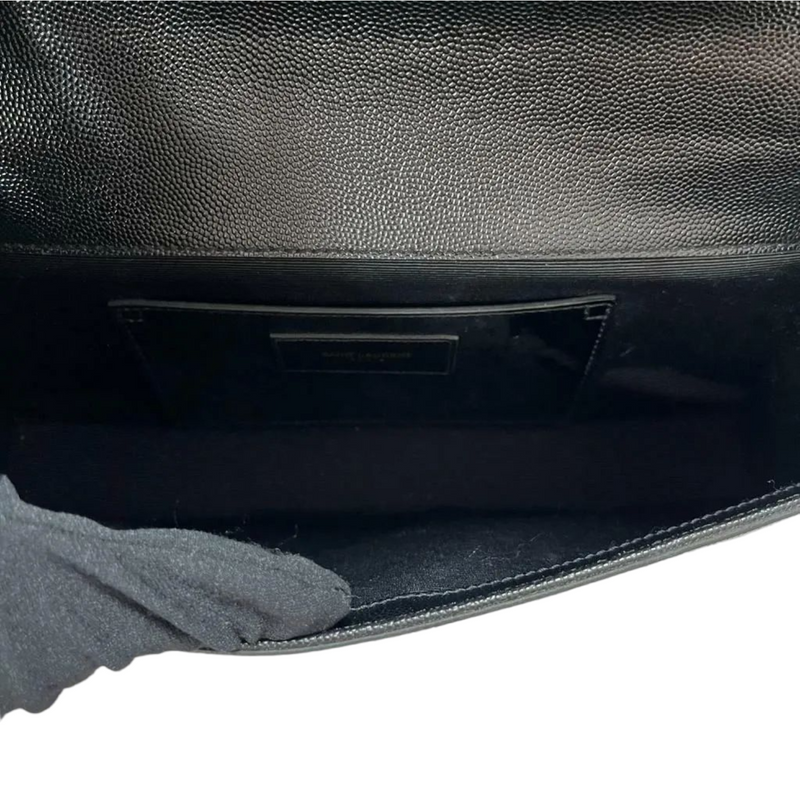 Kate Clutch Grained Leather Black GHW