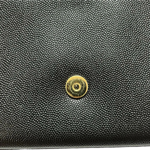 Kate Clutch Grained Leather Black GHW