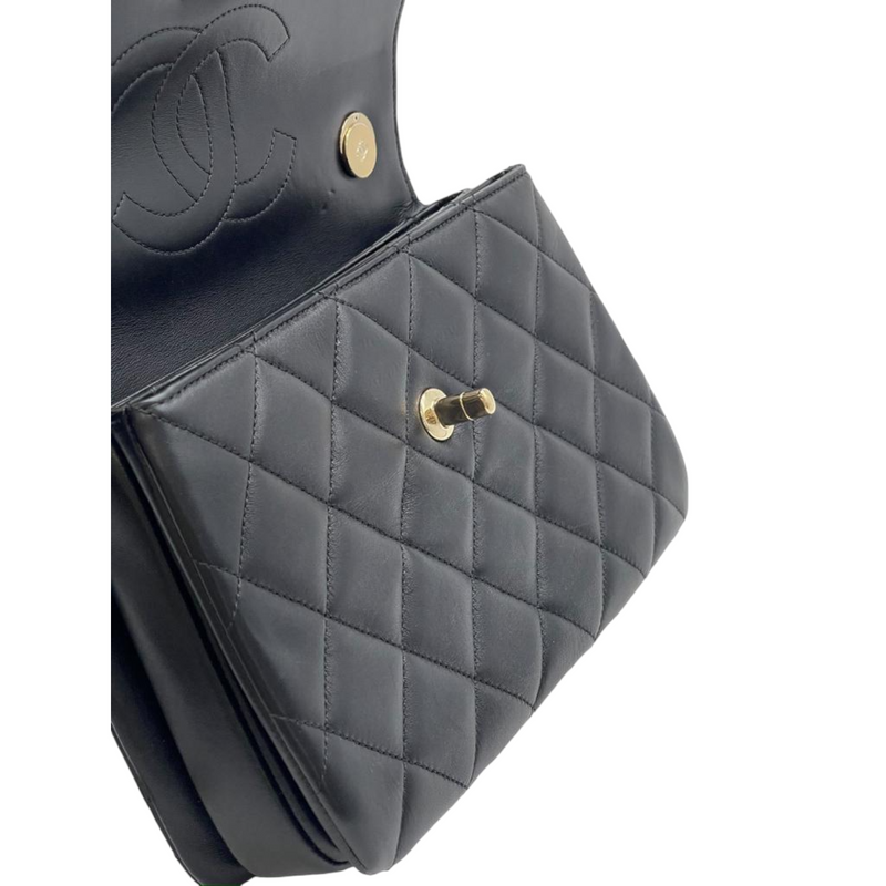 Chanel small CC You black grained calfskin GHW