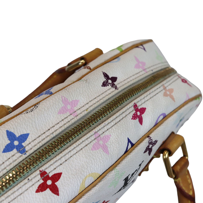 Monogram White Multicolor Speedy 30