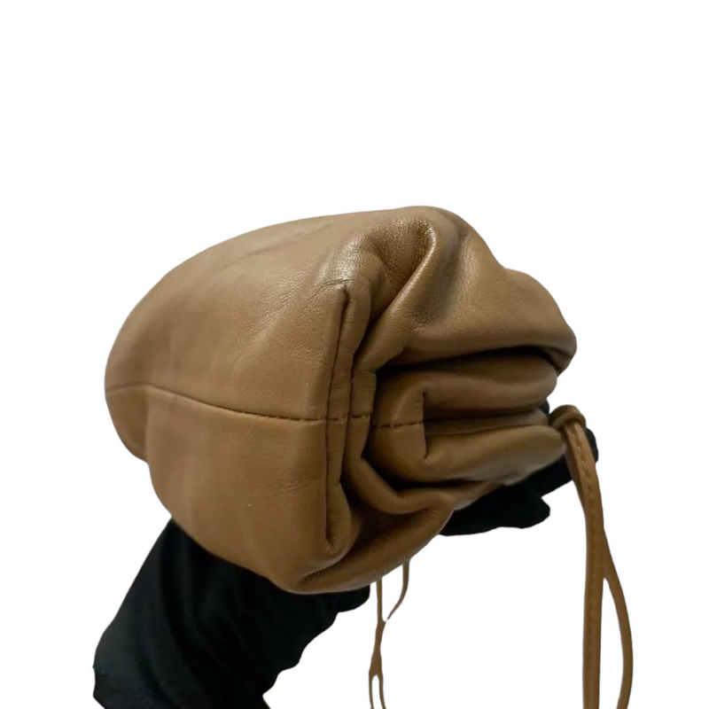 Calfskin the Mini Pouch Camel