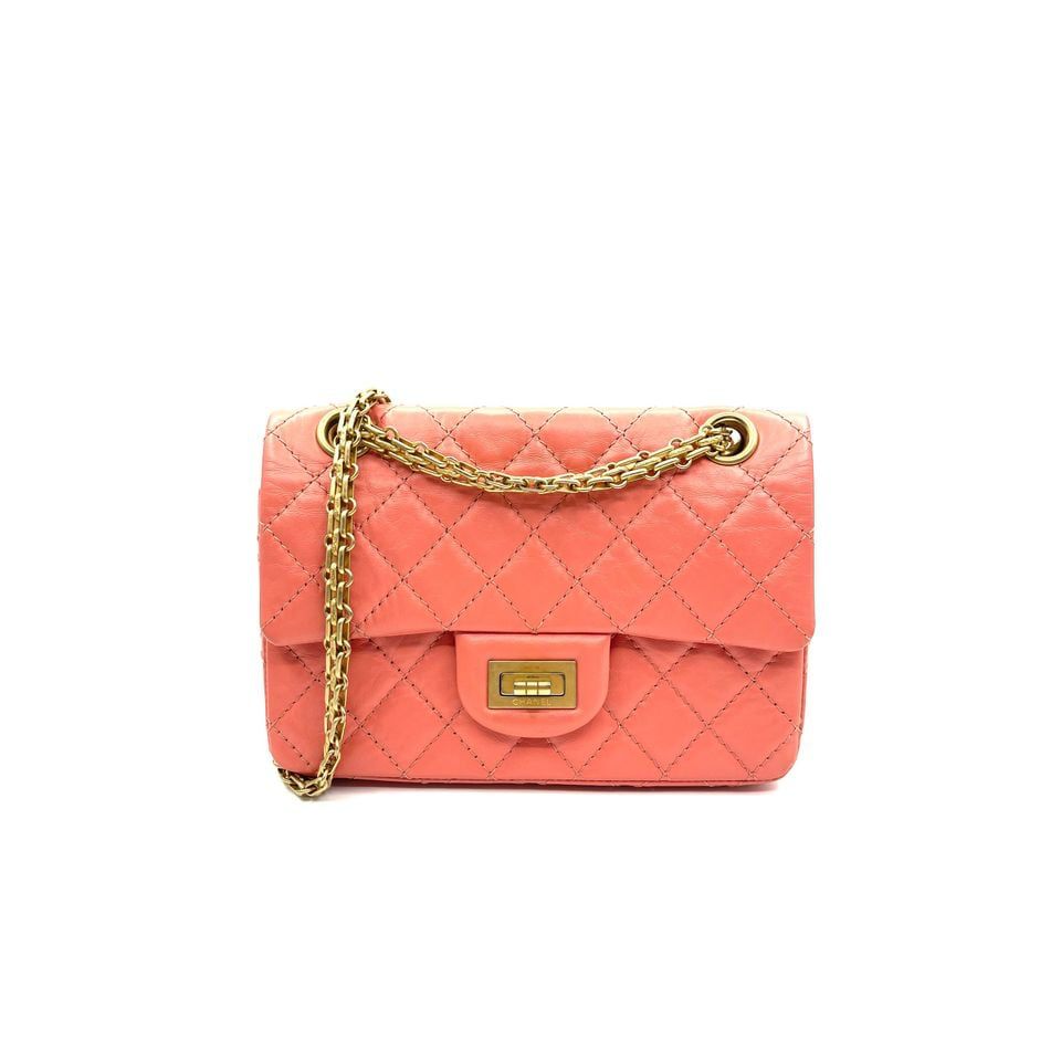 Reissue 224 Aged Calfskin Pink GHW