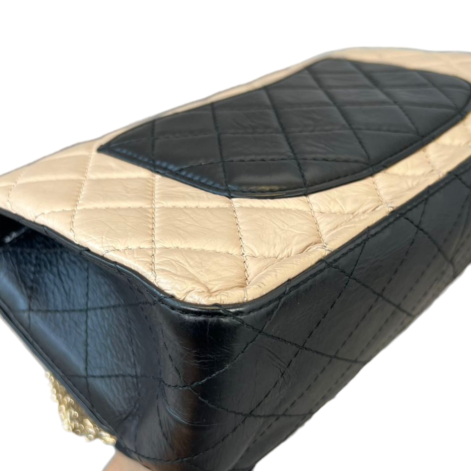 Chanel 2.55 Reissue 226 Calfskin Black Beige GHW – Bag Religion