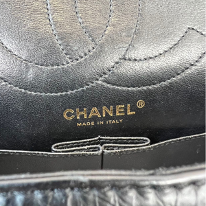 2.55 Reissue 226 Calfskin Black Beige GHW
