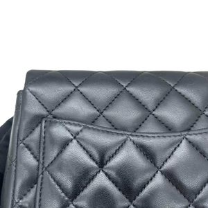 Mini Rectangle Lambskin Black SHW