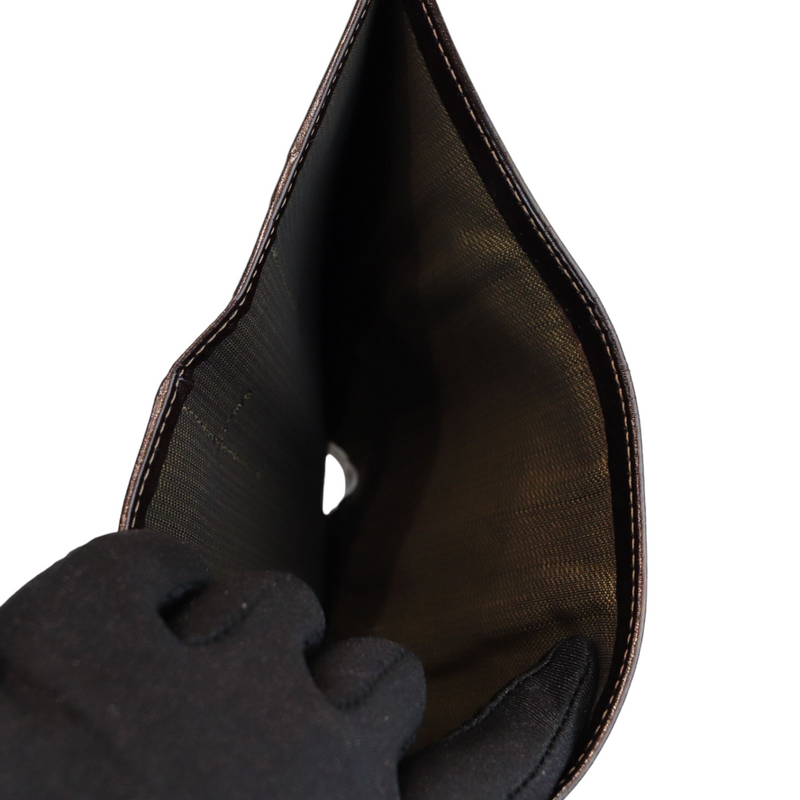 Monogram Zucca Compact Wallet Brown