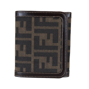 Monogram Zucca Compact Wallet Brown