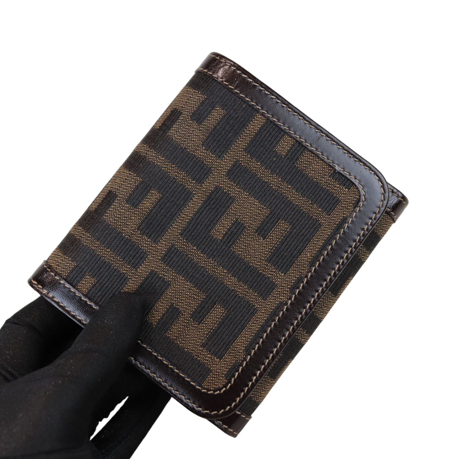Fendi Monogram Zucca Compact Wallet Brown GHW – Bag Religion