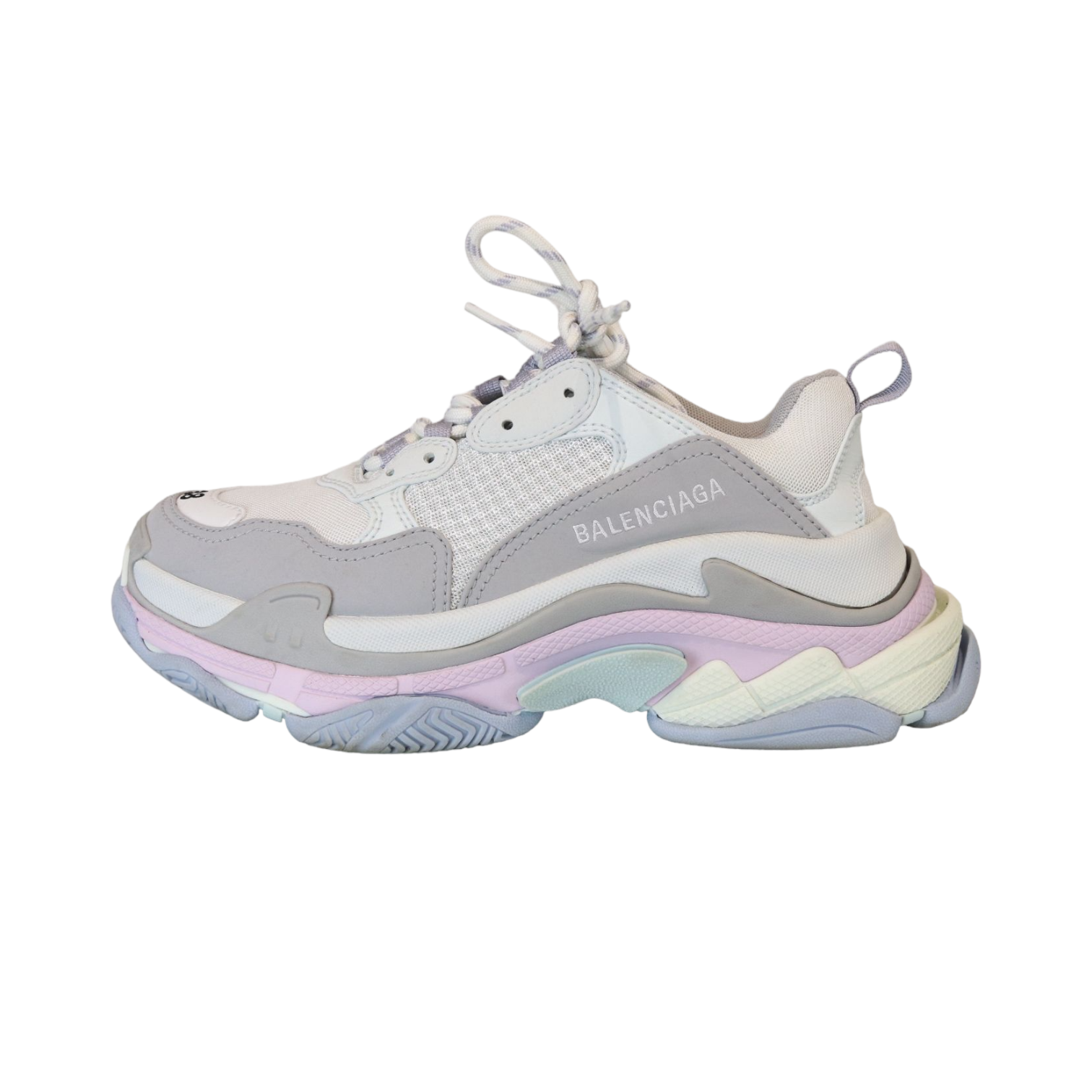Blue and pink balenciaga online triple s