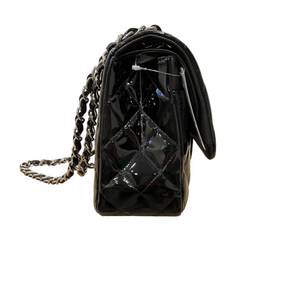 Jumbo Classic Flap Patent Black SHW