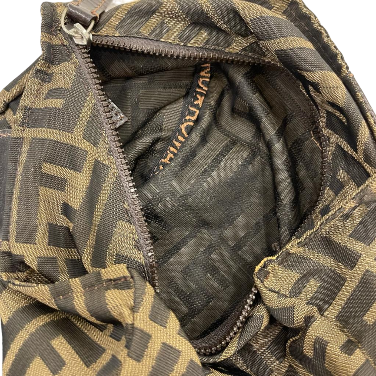 Fendi Pochette Vintage Zucca Printed Brown SHW – Bag Religion