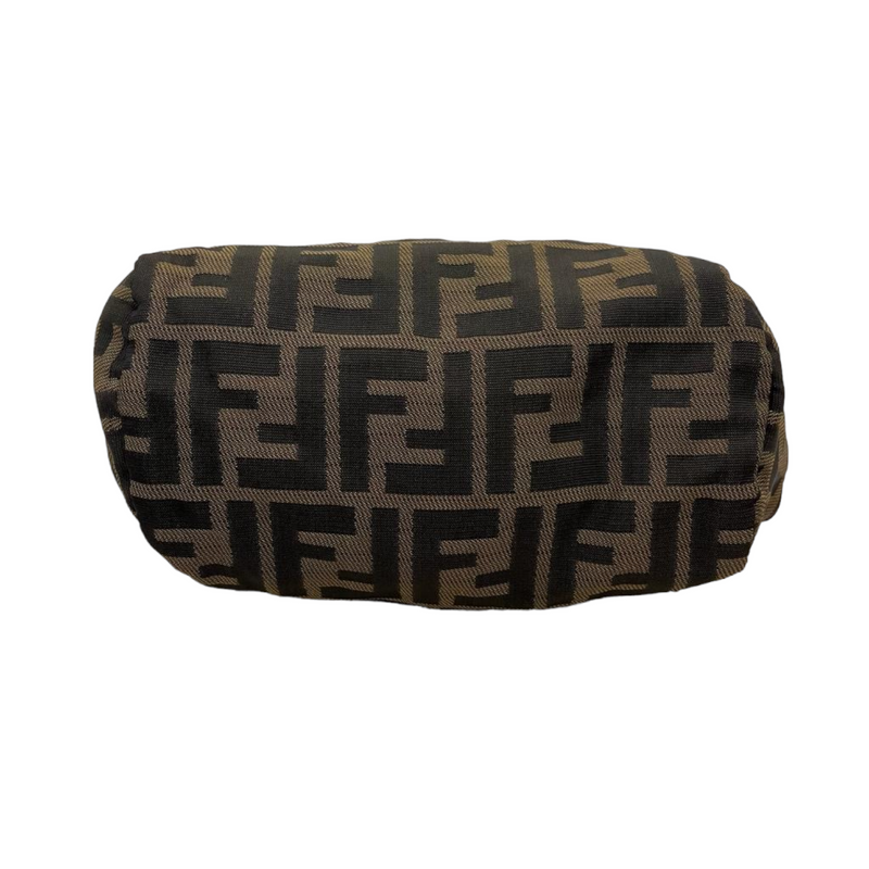 Pochette Vintage Zucca Printed Brown SHW