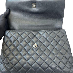 Coco Handle Caviar Quilted Large Black RHW