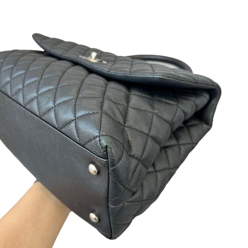 Coco Handle Caviar Quilted Large Black RHW