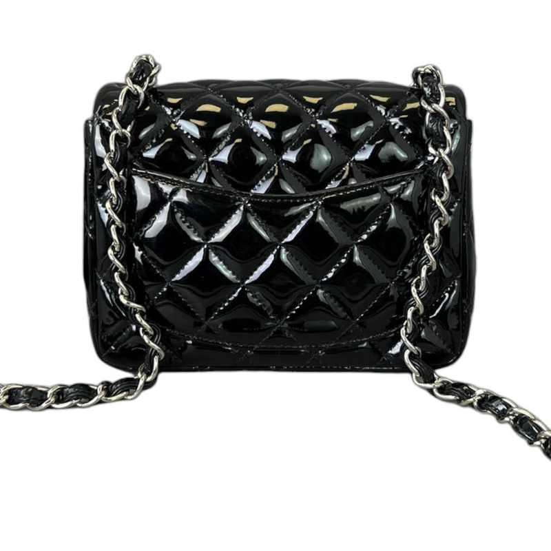 square mini chanel bag black