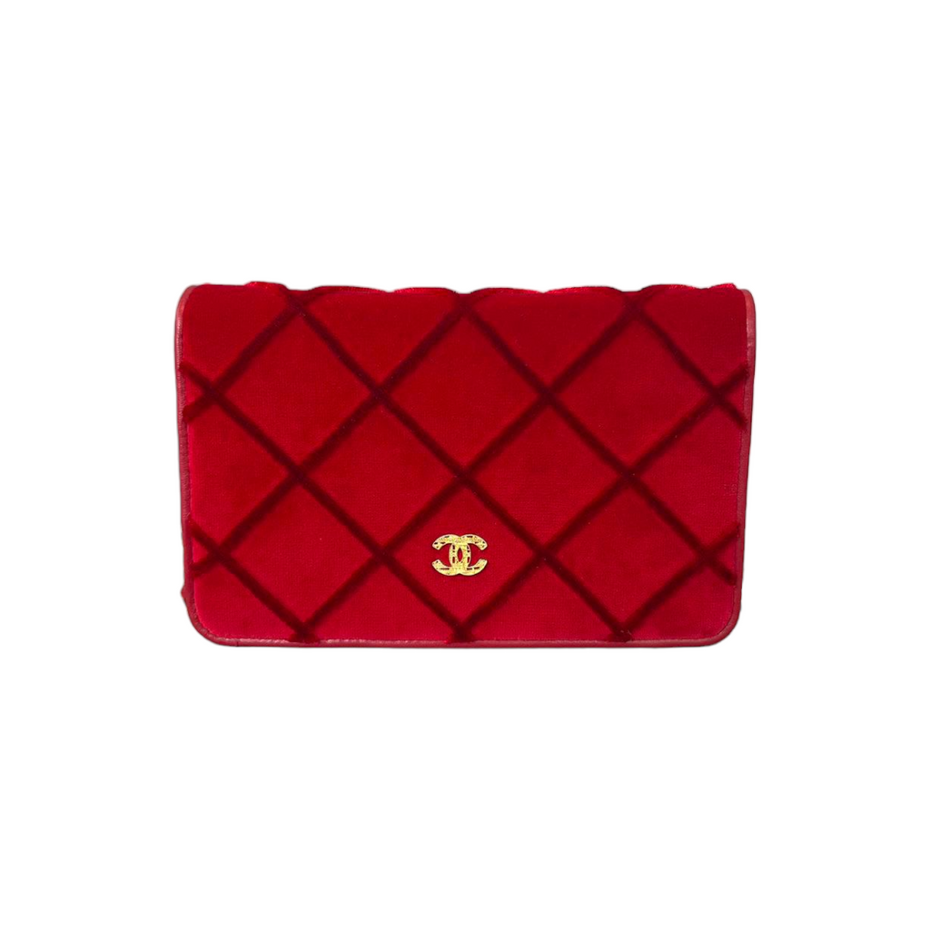 Wallet on Chain Velvet Red GHW