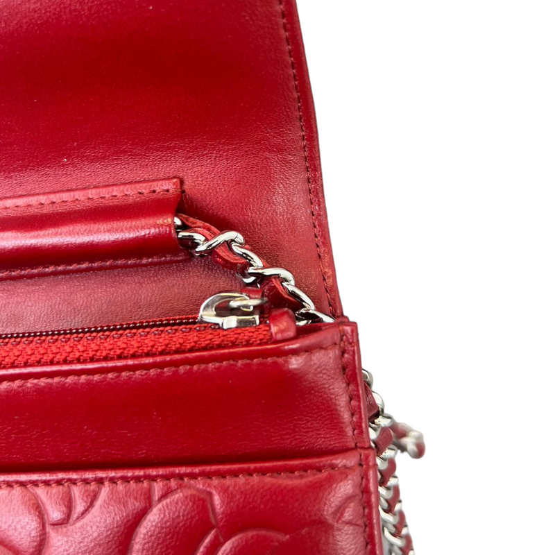 Camellia Wallet on Chain Red SHW