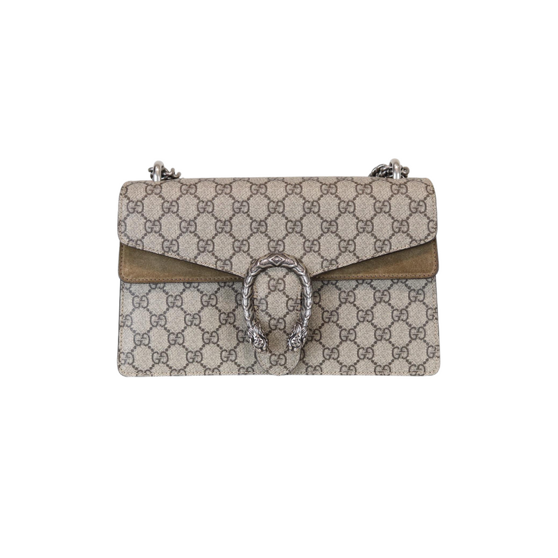 Dionysus Small Brown GG Supreme Monogram RHW