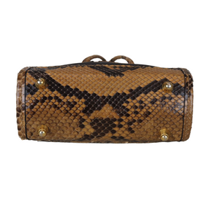 Vintage Mesh Mini Bag Python Brown GHW