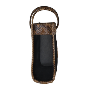 Vintage Mesh Mini Bag Python Brown GHW