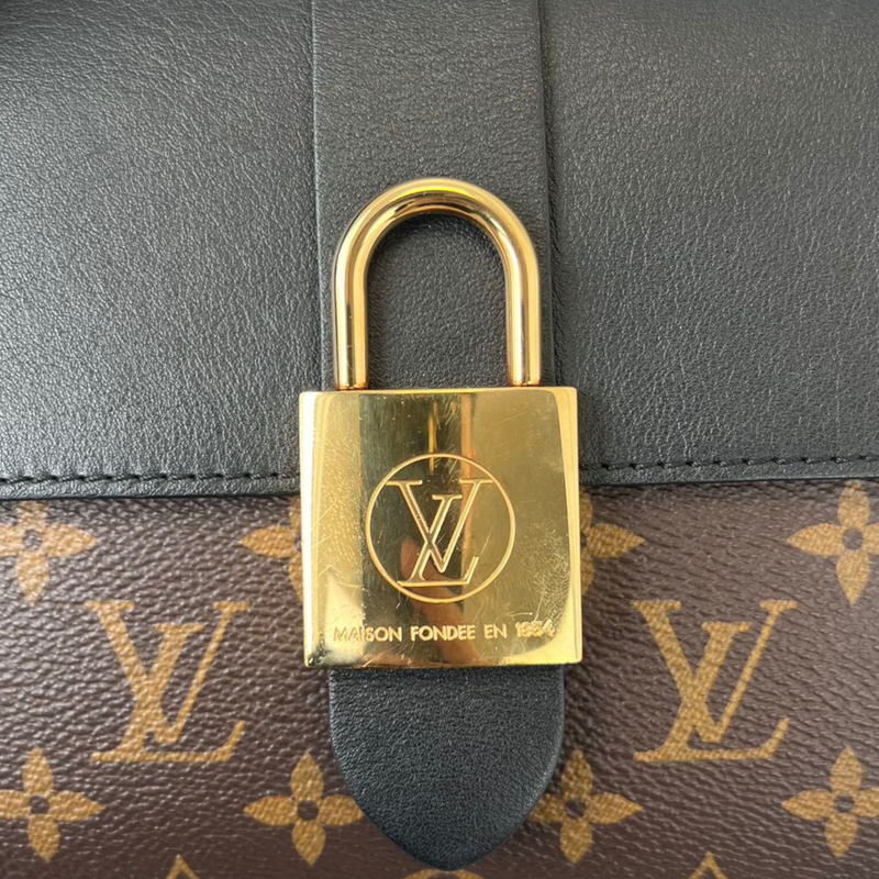 Louis Vuitton Locky Monogram BB Noir in Coated Canvas/Leather with