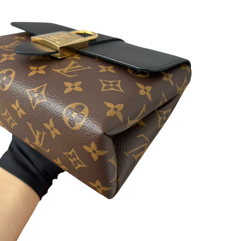 Louis Vuitton Locky BB Flap Bag Monogram Black GHW. Original SGD3150.