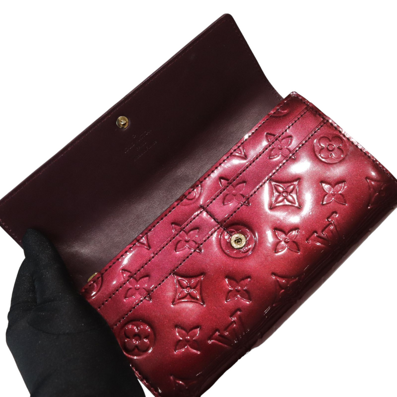 Louis Vuitton Purple Monogram Vernis Sarah Wallet Louis Vuitton