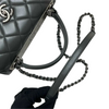 Small Trendy CC Dual Handle Flap Grey RHW