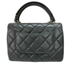 Small Trendy CC Dual Handle Flap Grey RHW