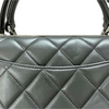 Small Trendy CC Dual Handle Flap Grey RHW