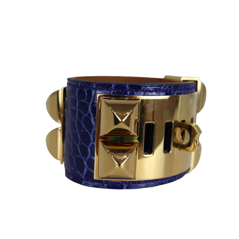 Crocodile CDC Bracelet Blue GHW S