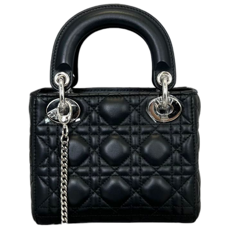 Mini lady dior bag black cannage lambskin Clearance