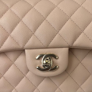 Small Classic Flap Caviar Pink LGHW