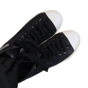 High Top Sneakers Black and White Size 38