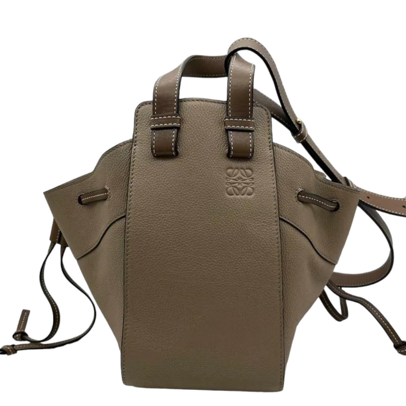 Hammock Small Leather Beige Bag GHW