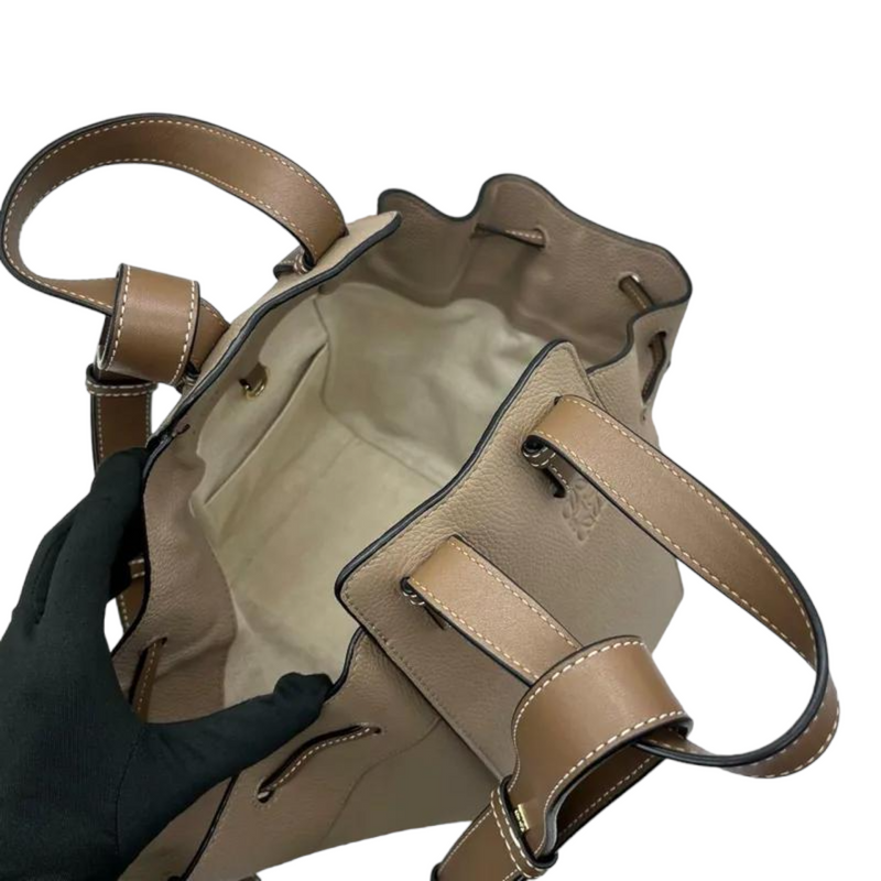 Loewe Hammock Small Leather Beige Bag GHW Bag Religion