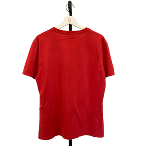 Skull Print T-Shirt Red Large