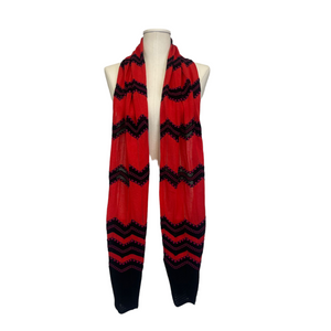 Women Scarf Red and Black