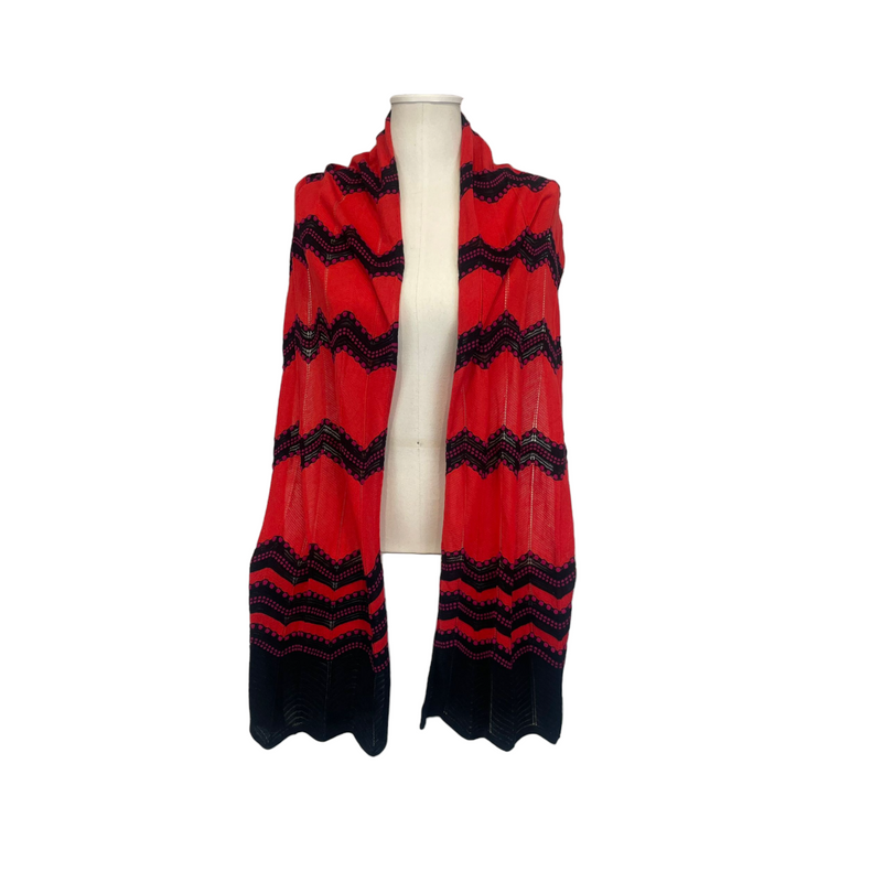 Women Scarf Red and Black