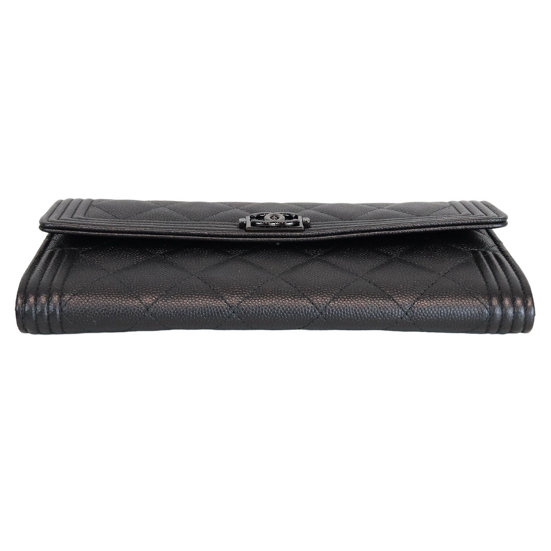 Chanel 2.55 So Black Mini Reissue in Chevron Quilted Aged Black Calfskin  with Iridescent Black Hardware -SOLD