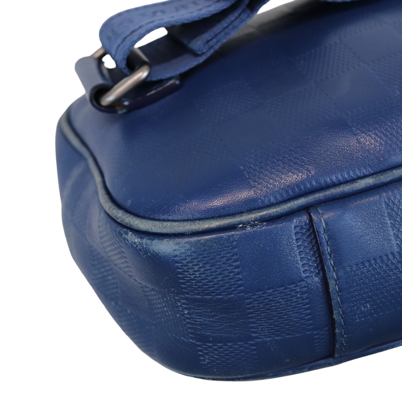 Ambler Leather Blue Bag
