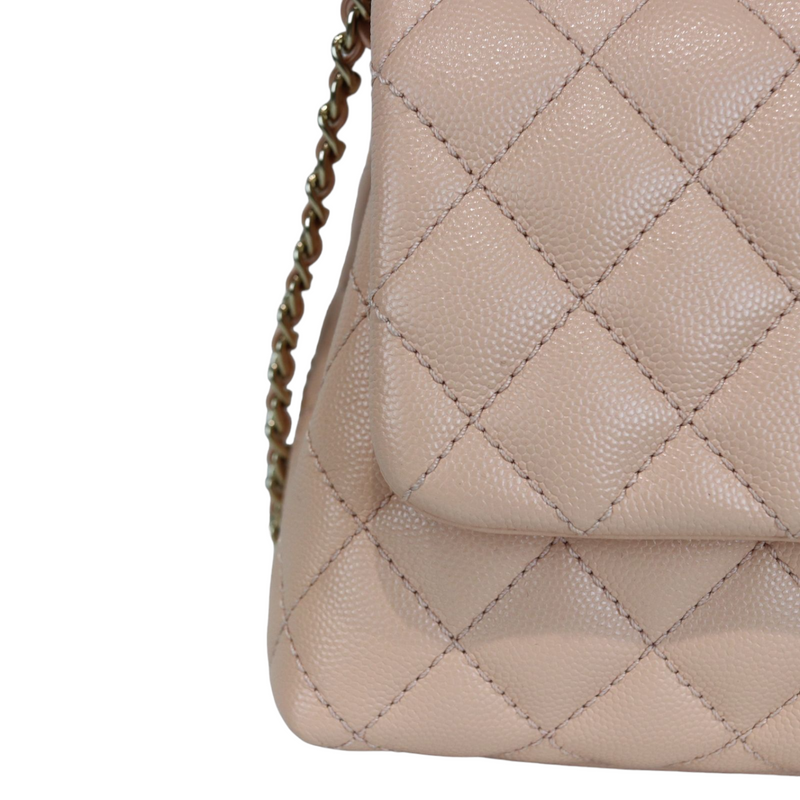 Pink Coco Handle Small Caviar LGHW