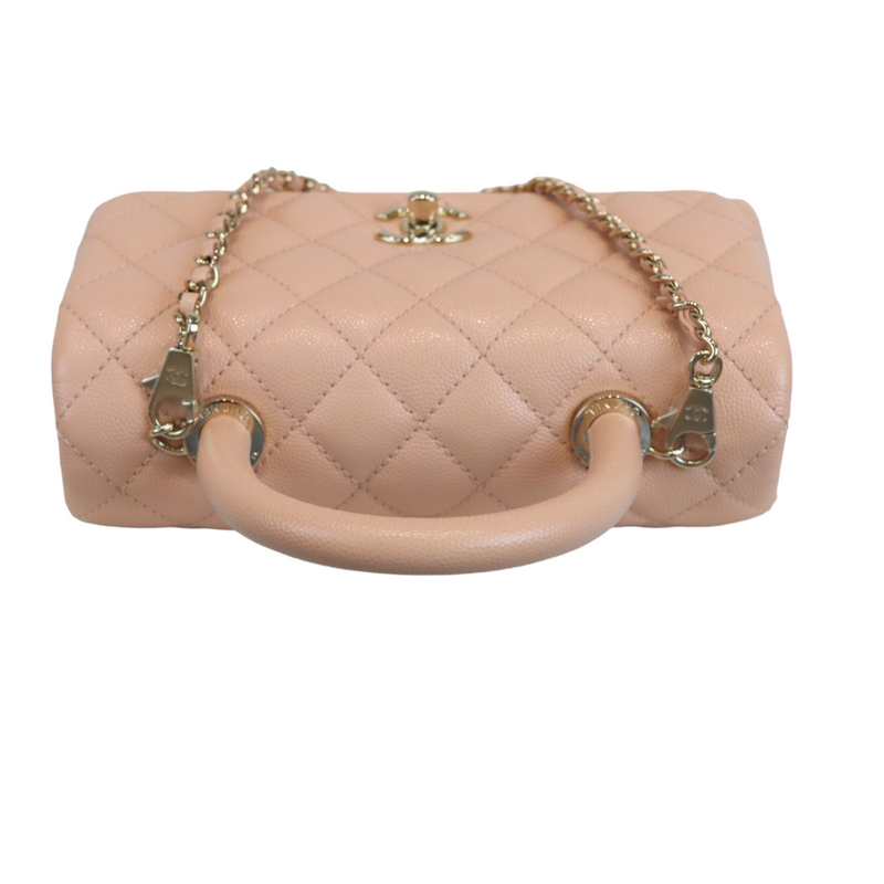 Pink Coco Handle Small Caviar LGHW