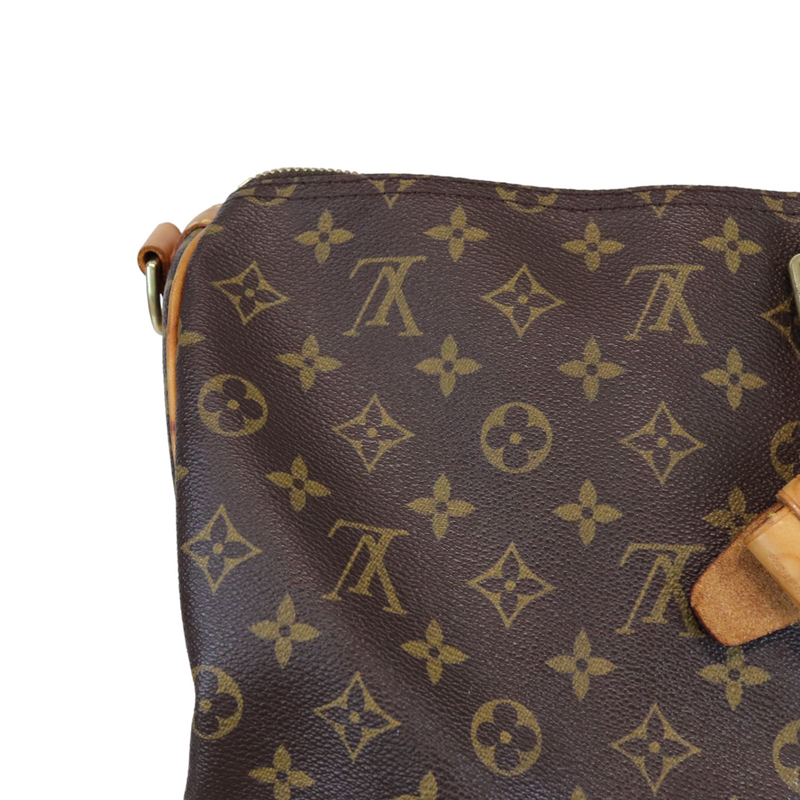 Louis Vuitton Crossbody Camera Bag Monogram Canvas/Black Leather GHW