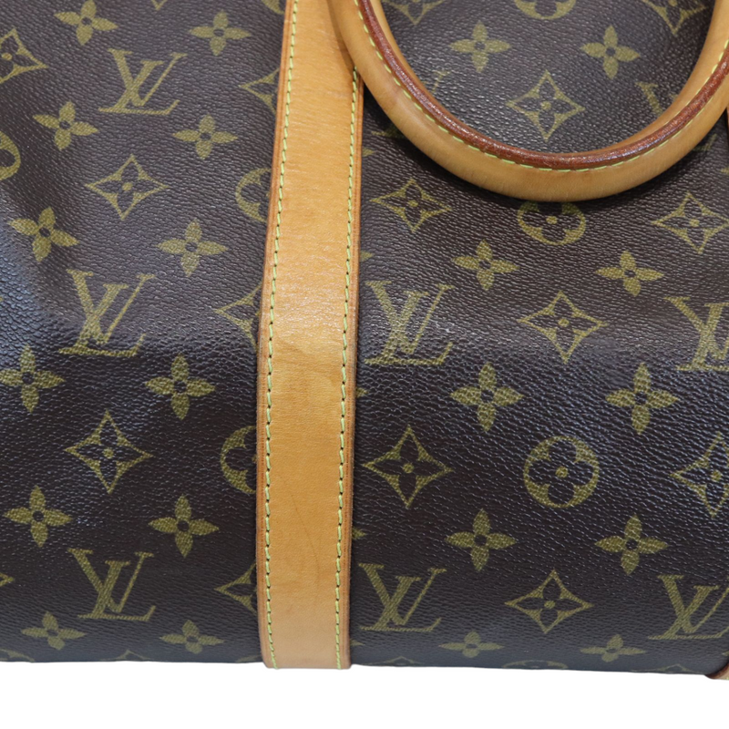 Louis Vuitton Monogram Patent Leather Keepall 45 Blue Lagoon