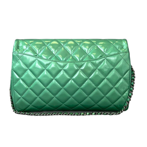 Timeless Clutch Patent Green Chain RHW