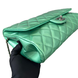 Timeless Clutch Patent Green Chain RHW