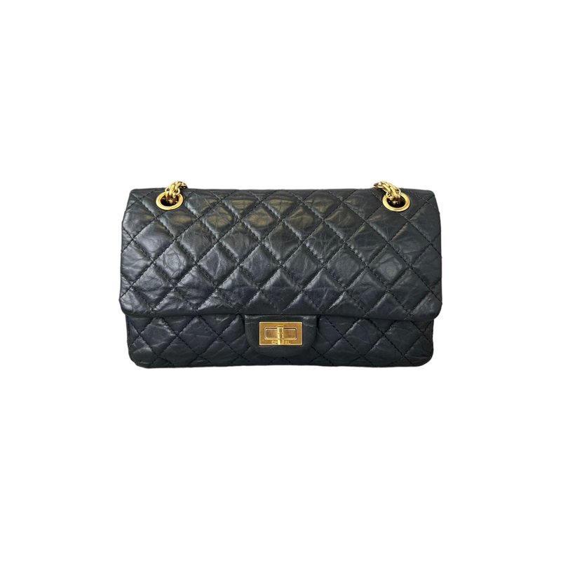 SOLD - FULL SET CHANEL Charcoal Brown Distressed Glazed Calfskin