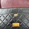 Aged Calfskin Quilted 2.55 Reissue Double Flap Black GHW